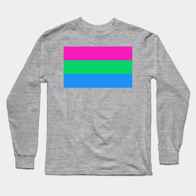 Polysexual Pride Flag Long Sleeve T-Shirt by sovereign120